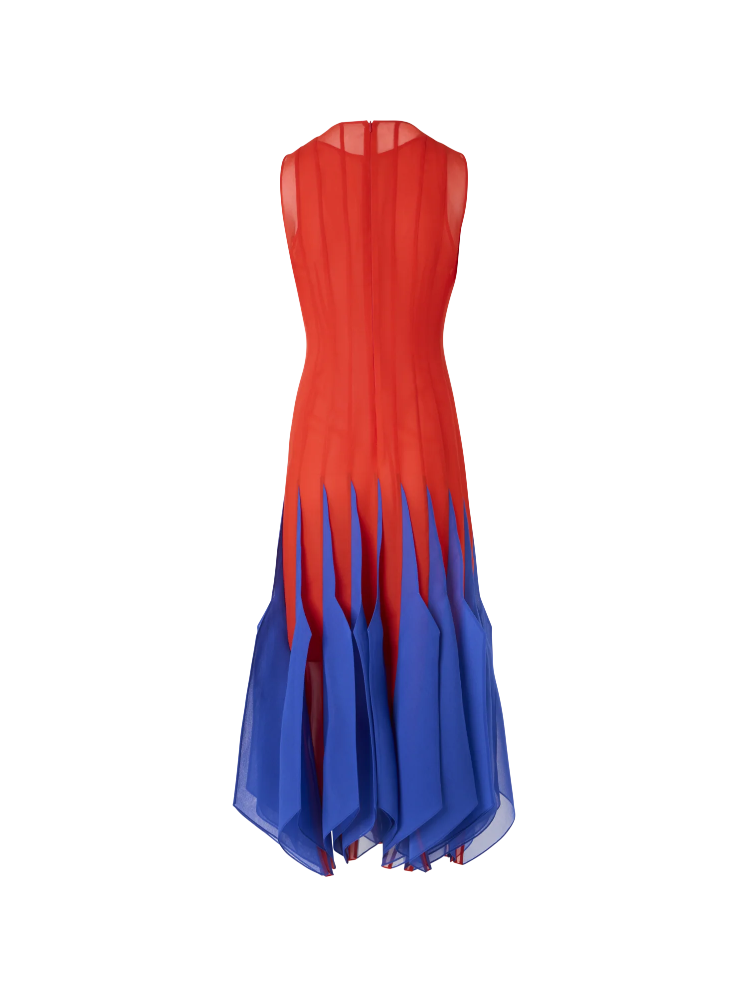 Silk Midi Dress with High Plains Insets - Image 5