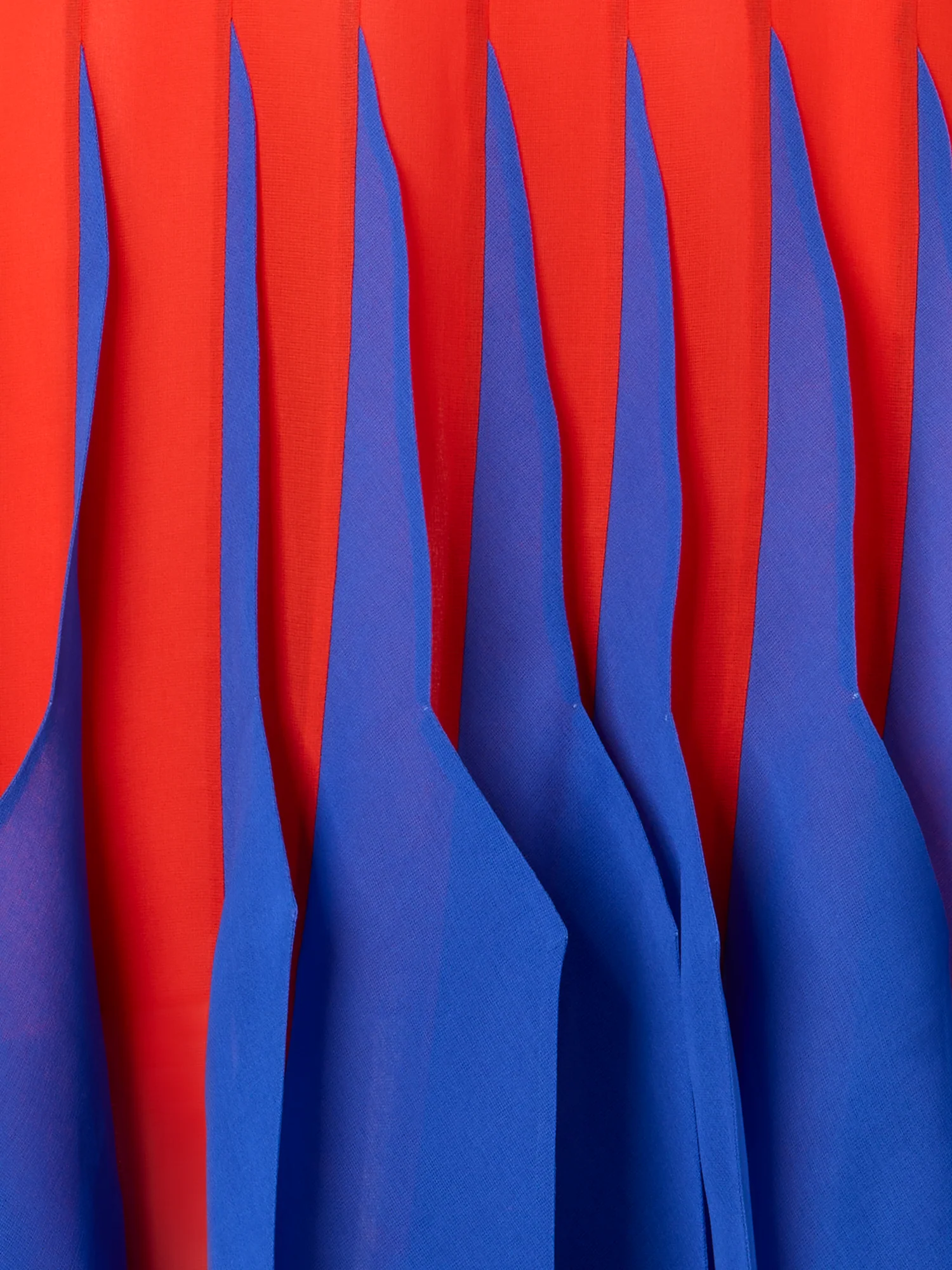 Silk Midi Dress with High Plains Insets - Image 8