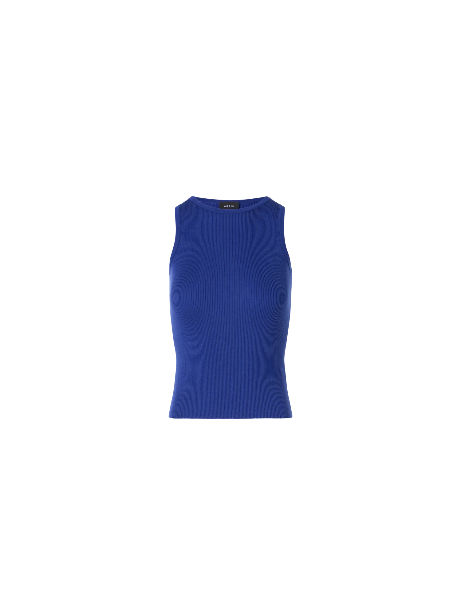 Sleeveless Ribbed Silk Knit Top