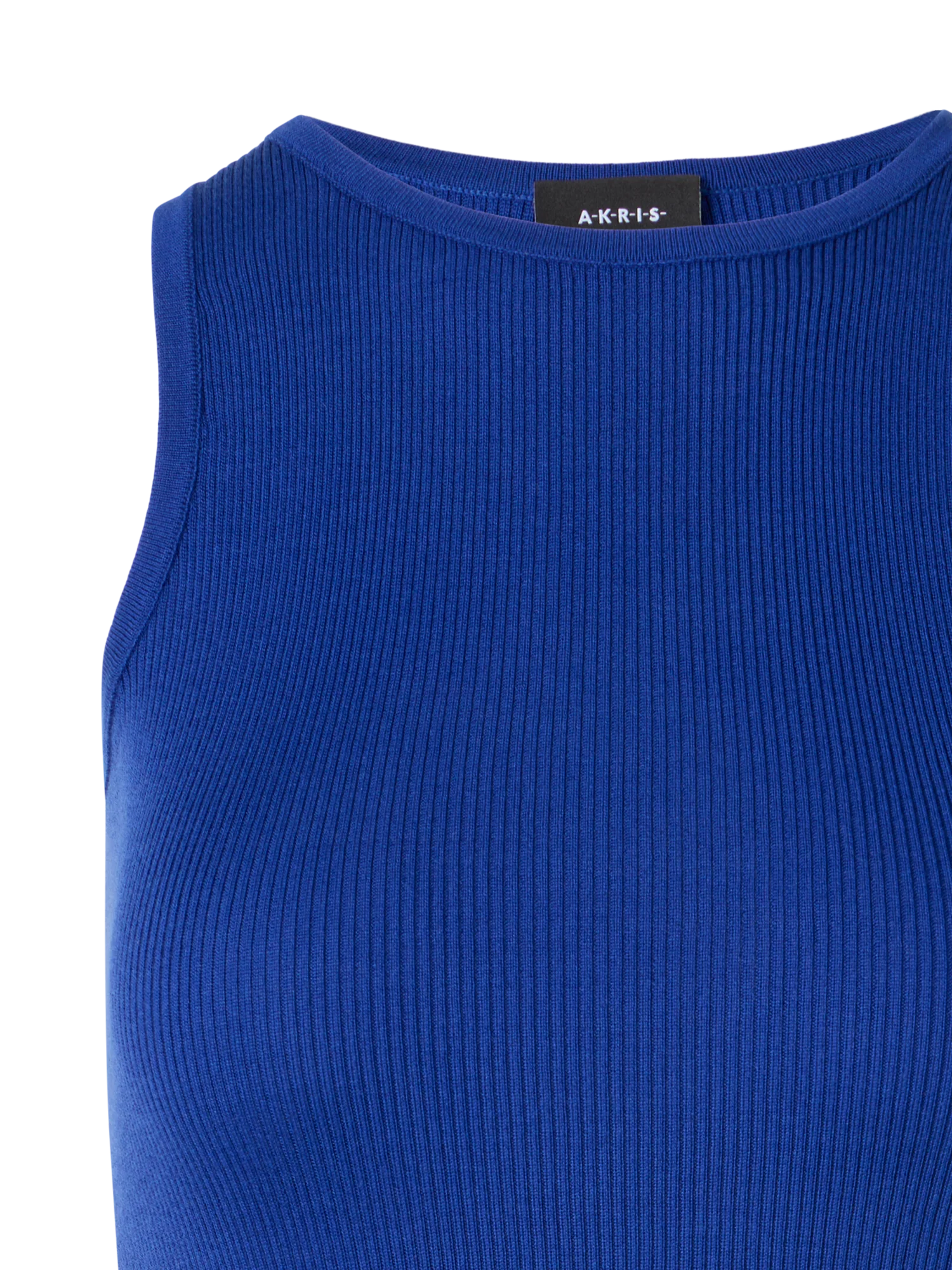 Sleeveless Ribbed Silk Knit Top - Image 3