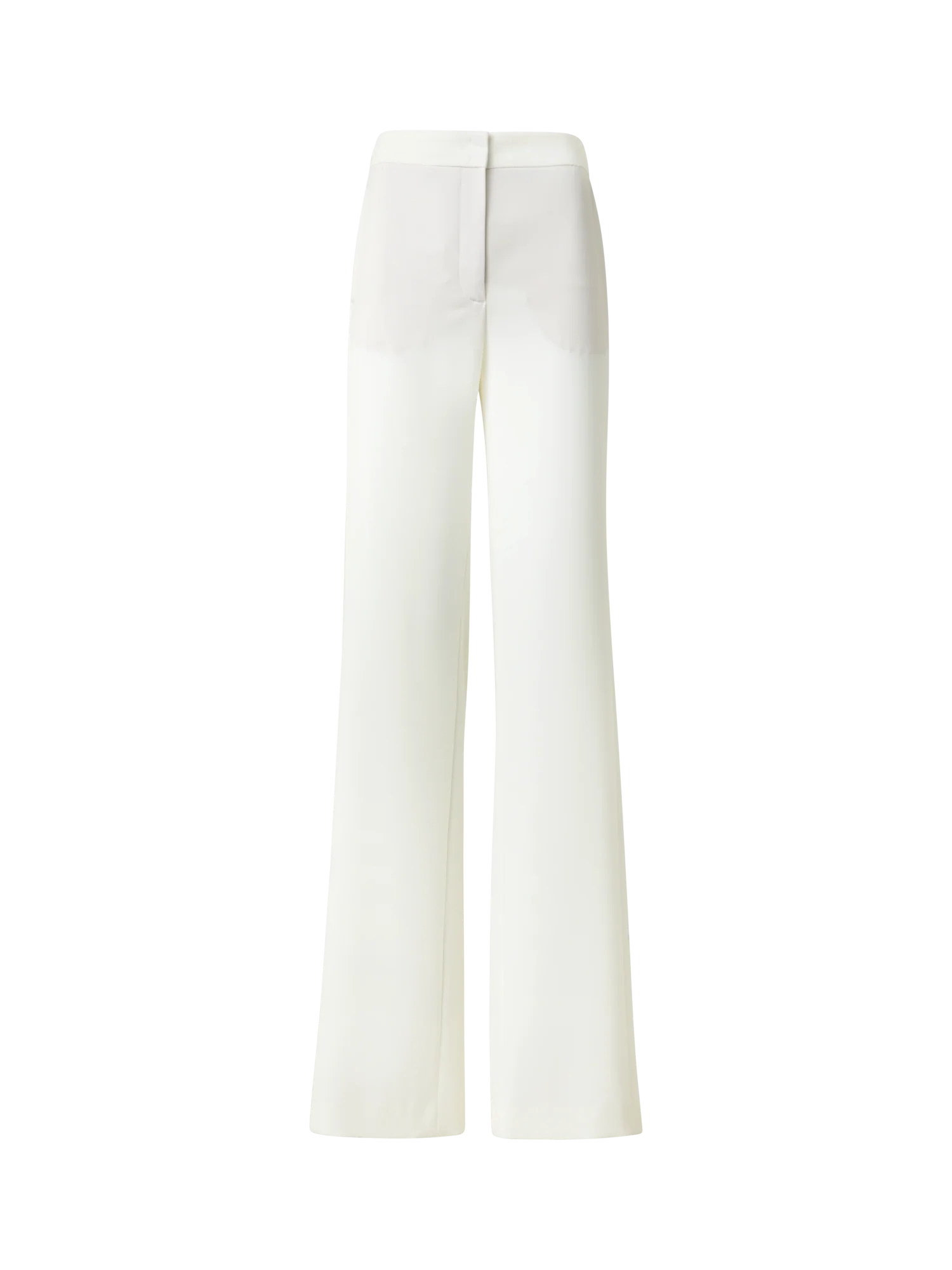 Straight Laser Cut Pants with Elastic Waist