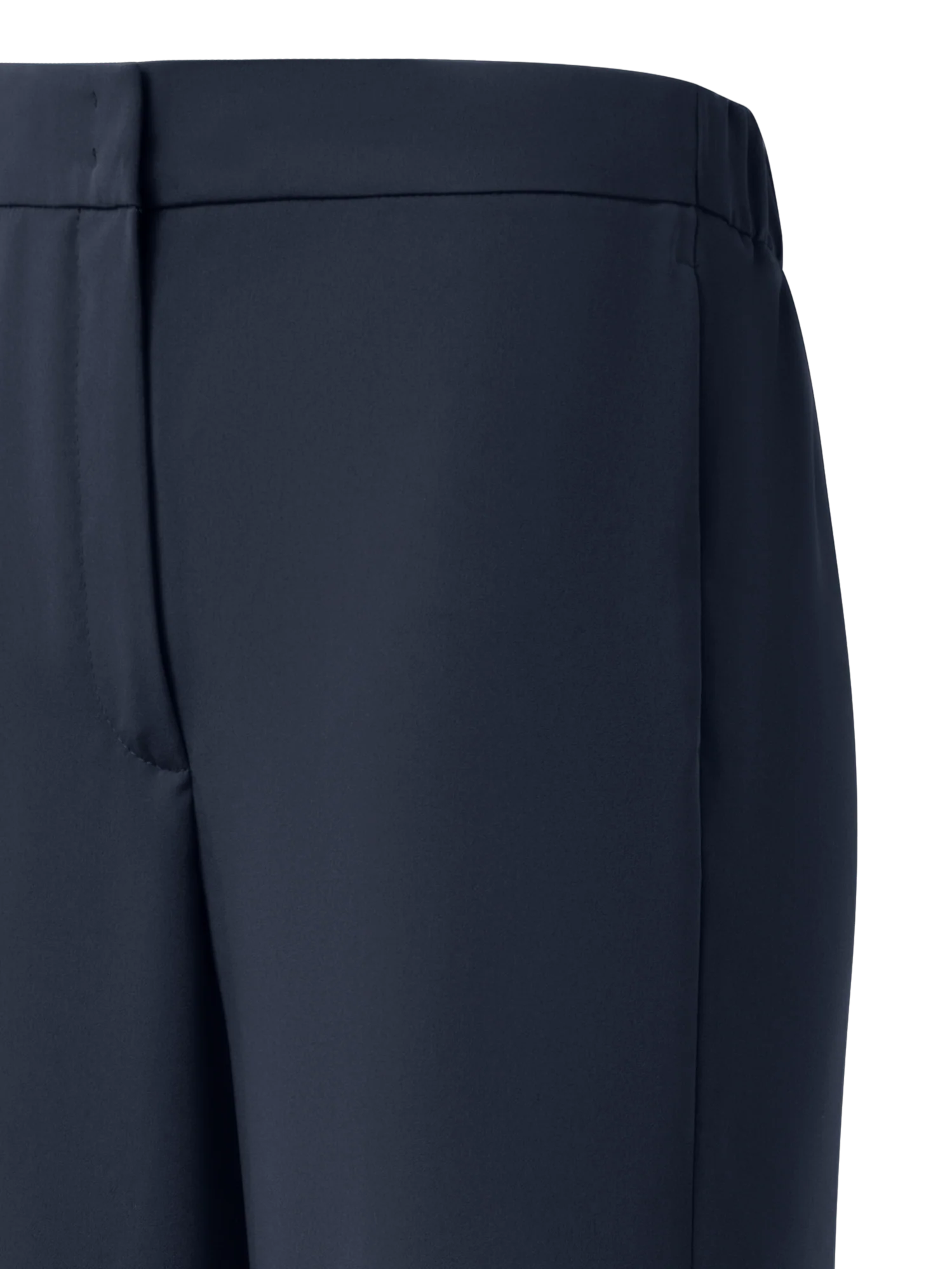 Straight Laser Cut Pants with Elastic Waist - Image 3
