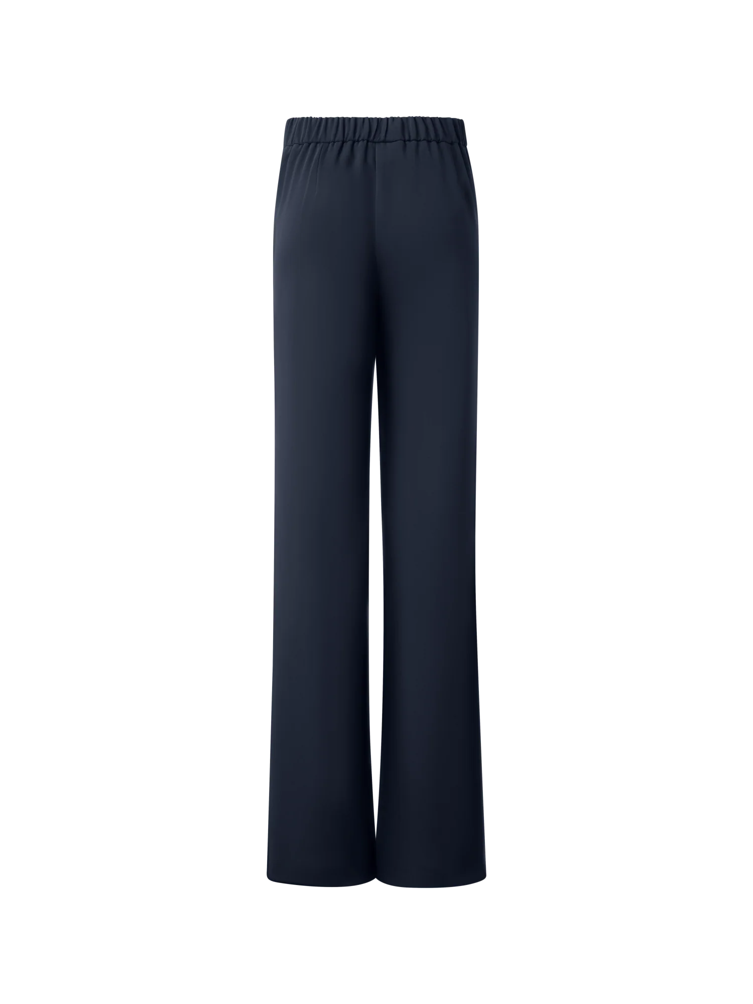 Straight Laser Cut Pants with Elastic Waist - Image 4