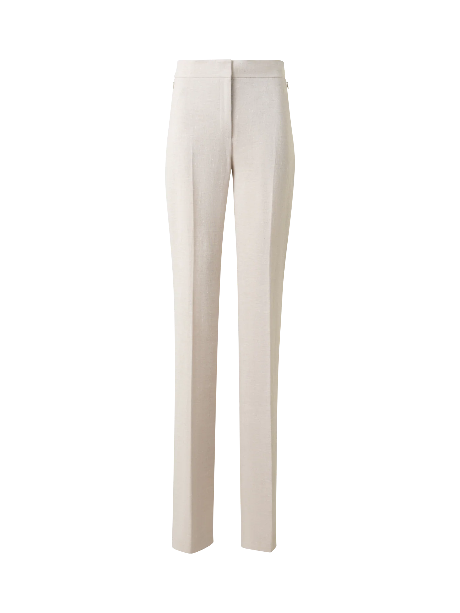 Straight Linen Double-Face Pants