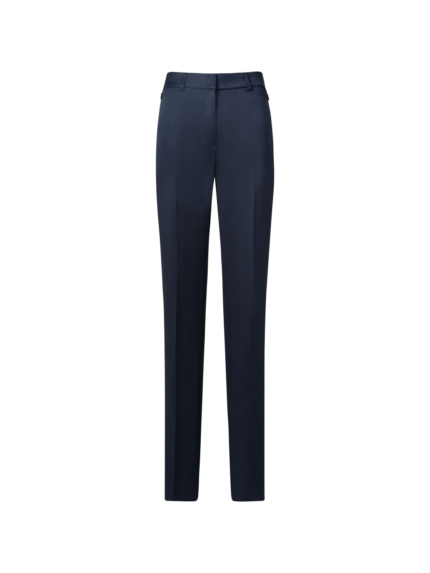 Straight Silk Gabardine Pants