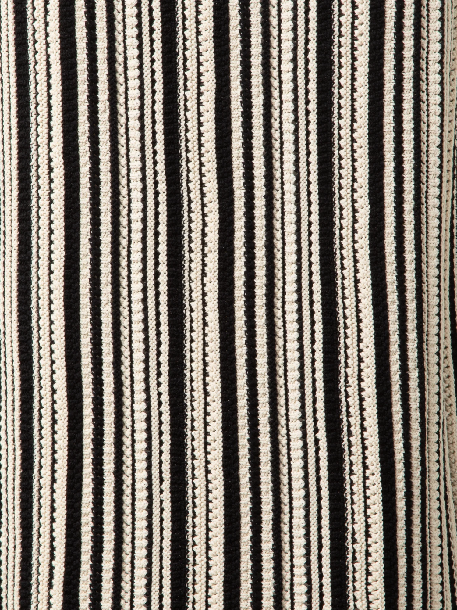 Striped Midi Skirt in Chunky Knit Cotton - Image 5
