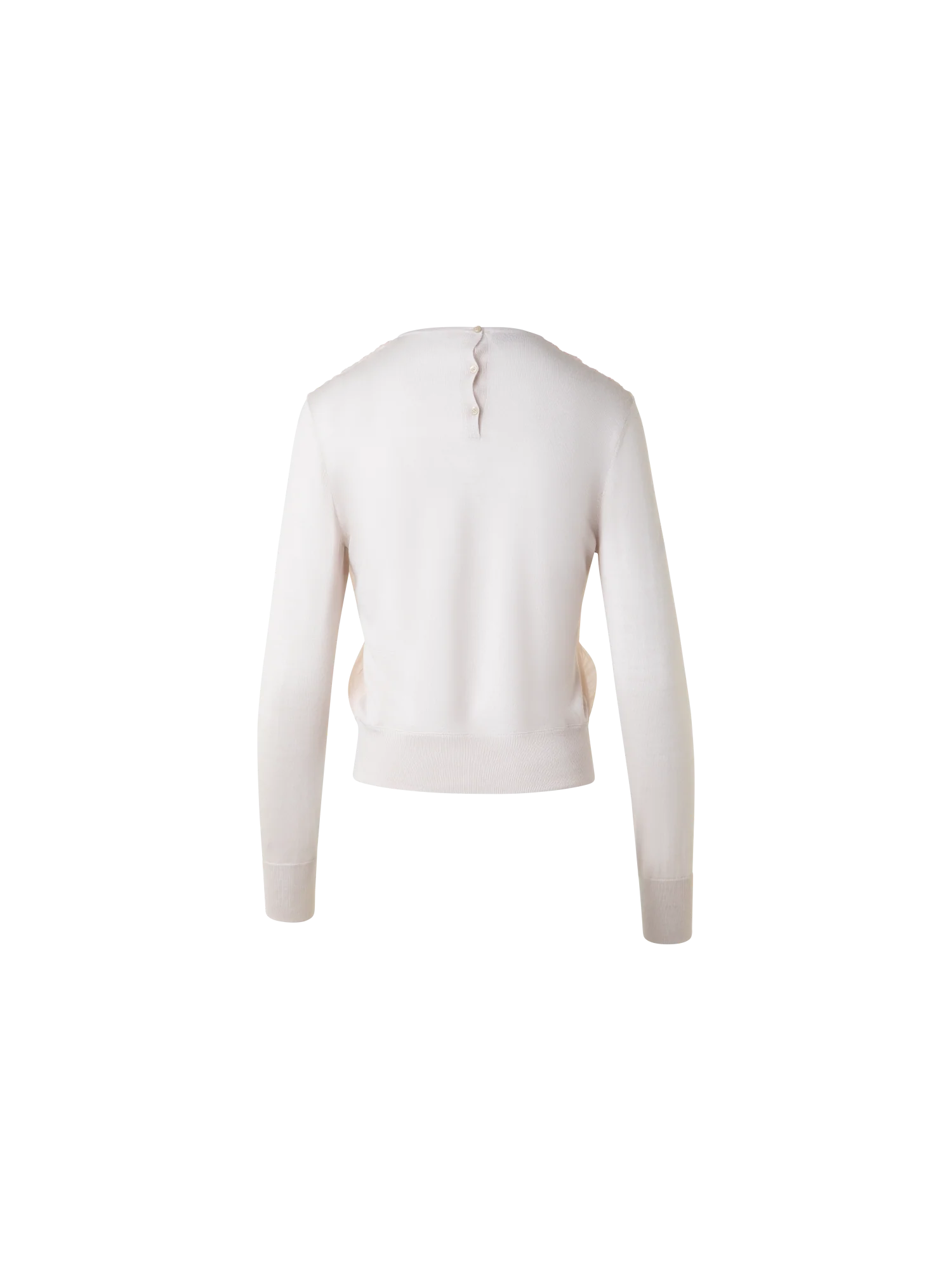 Sweater with Silk Chiffon Front - Image 3