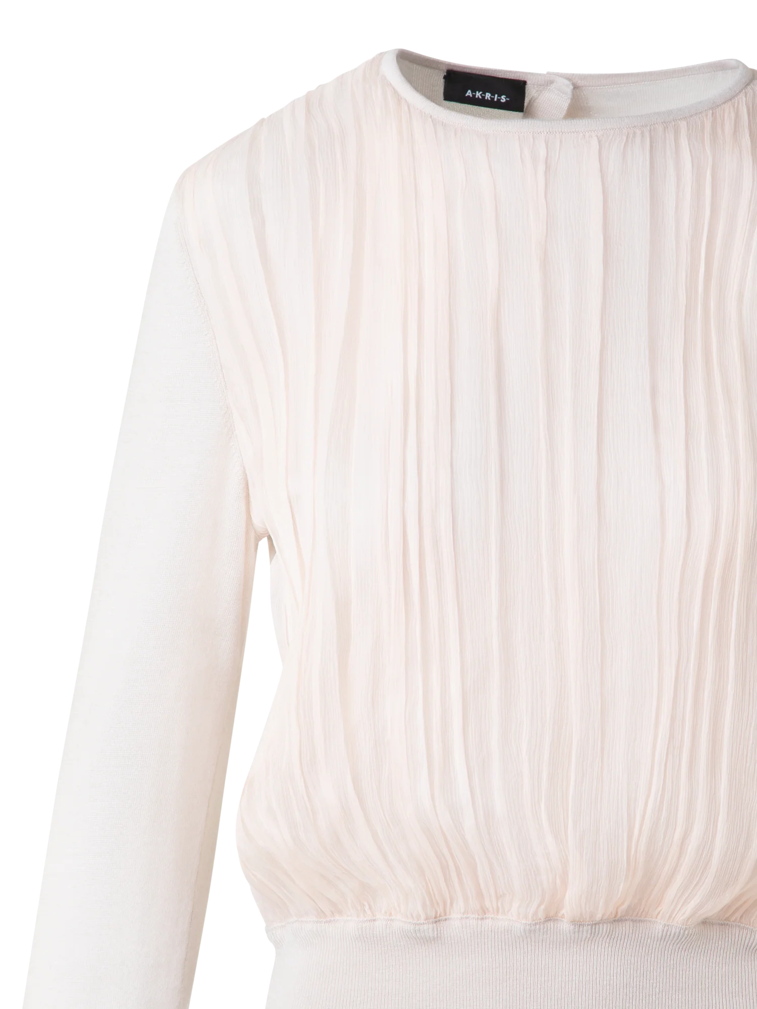 Sweater with Silk Chiffon Front - Image 4