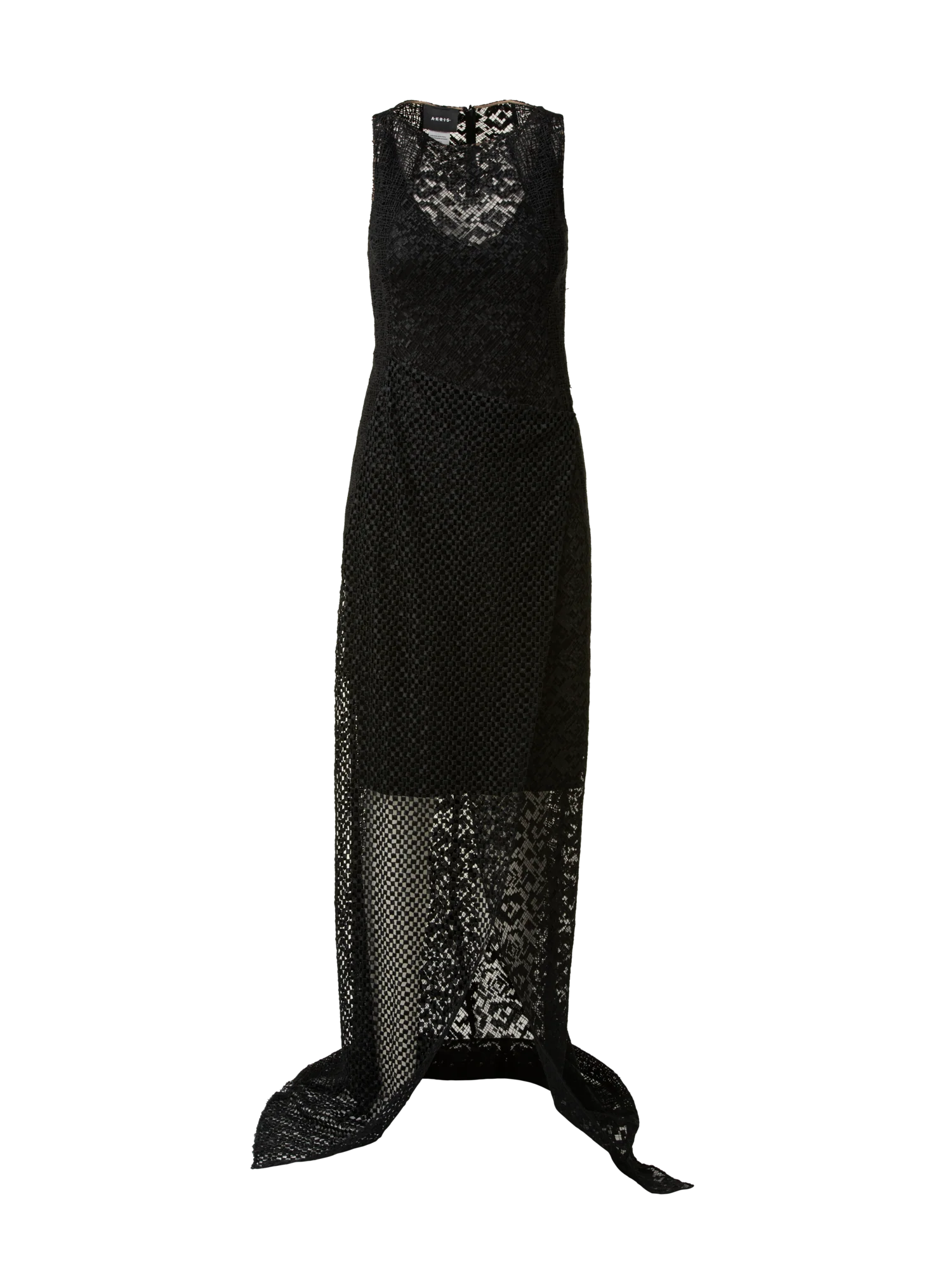 Techno Embroidery Patchwork Apron Gown