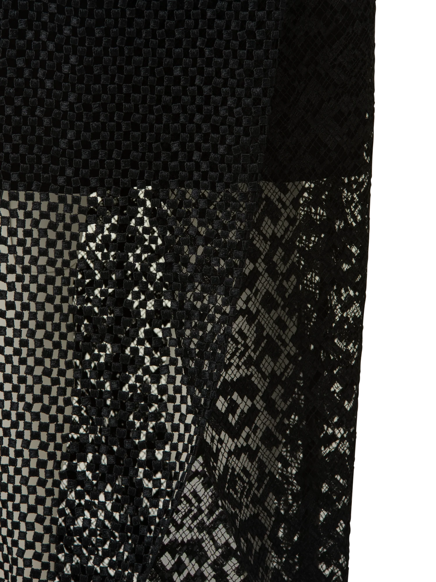 Techno Embroidery Patchwork Apron Gown - Image 2
