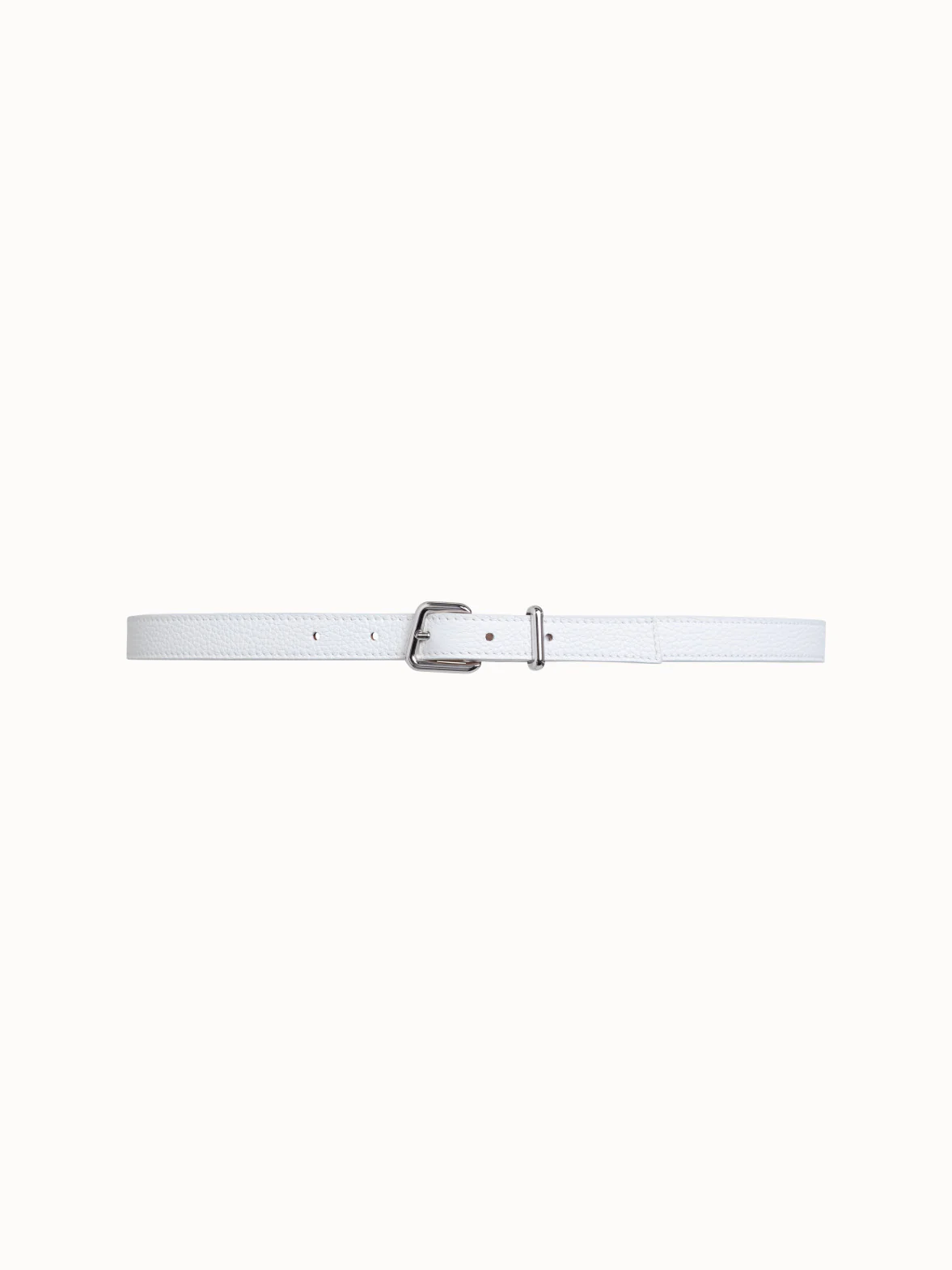 Thin Leather Trapezoid Buckle Belt