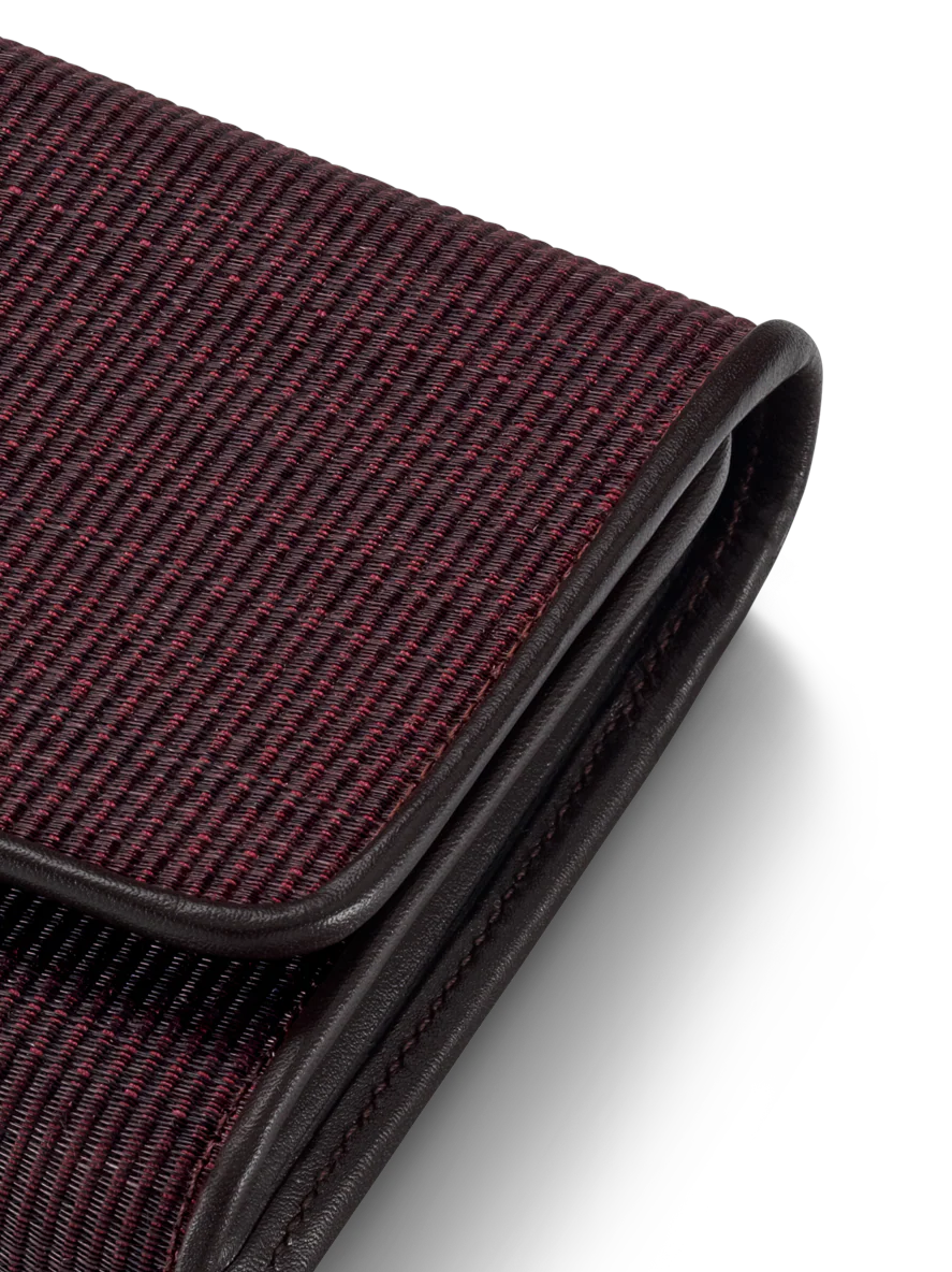 Tri-Fold Wallet in Horsehair Fabric - Image 2