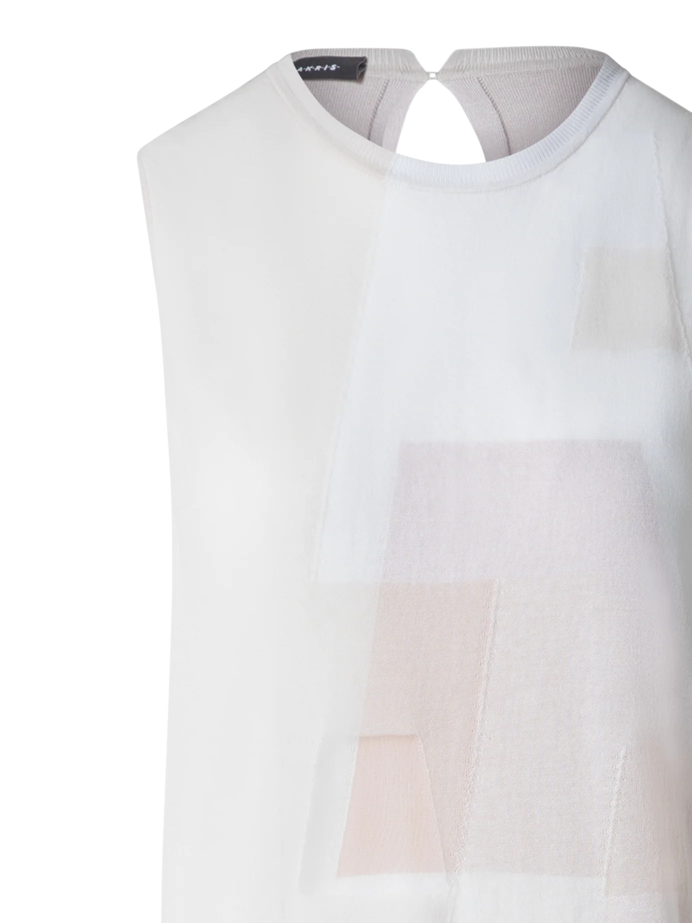 Tube Knit Dress in Trapezoid Intarsia - Image 4