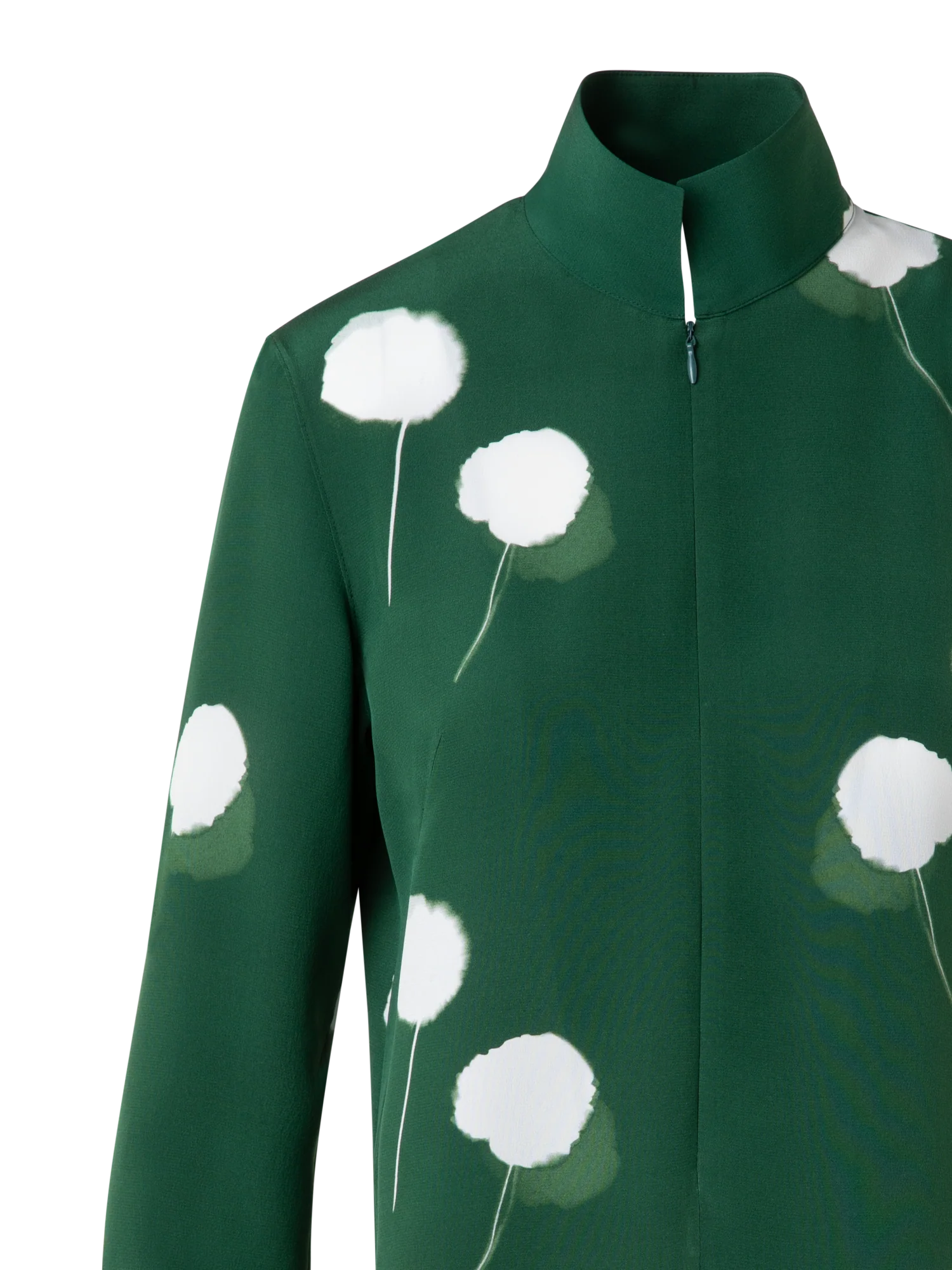 Tunic Blouse in Silk with Dandelion Print - Image 4
