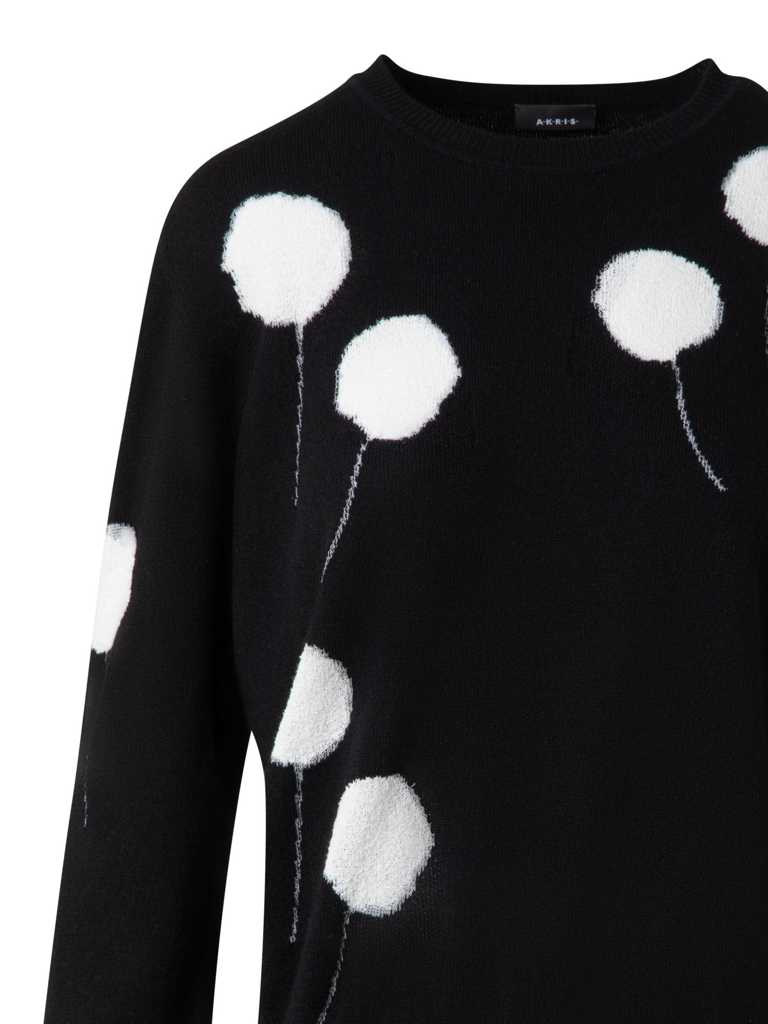 Cashmere Dandelion Crew Neck Sweater - Image 5