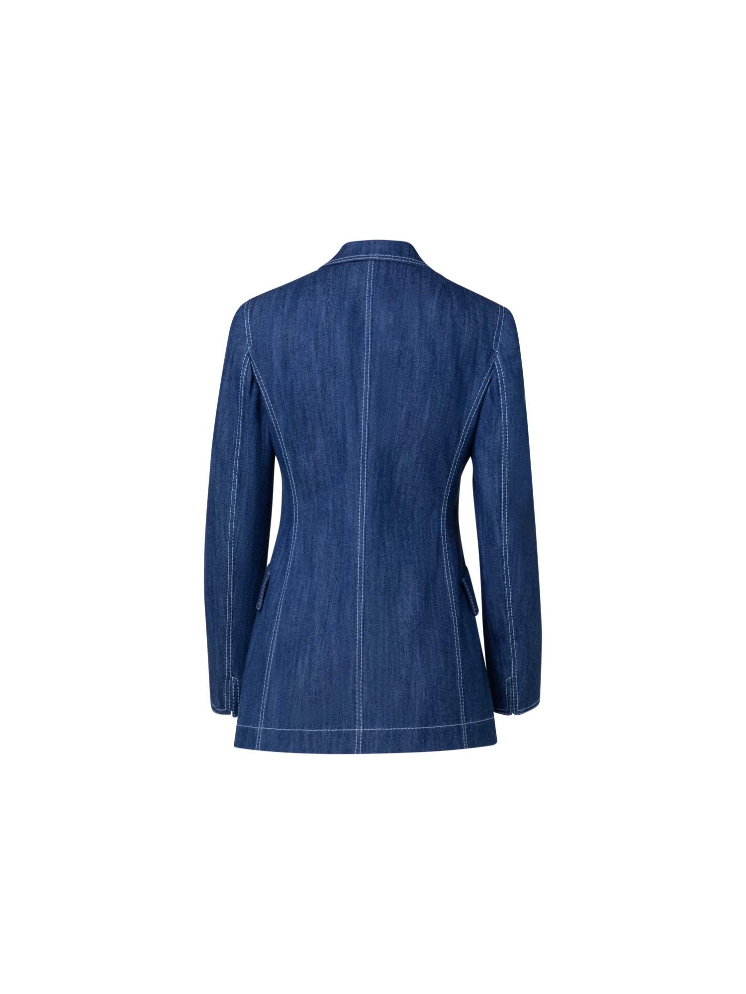 Washed Denim Blazer - Image 3