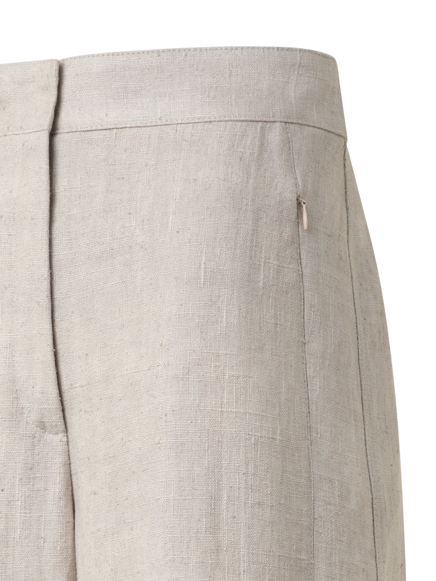 Washed Raw Linen Culotte Pants - Image 2