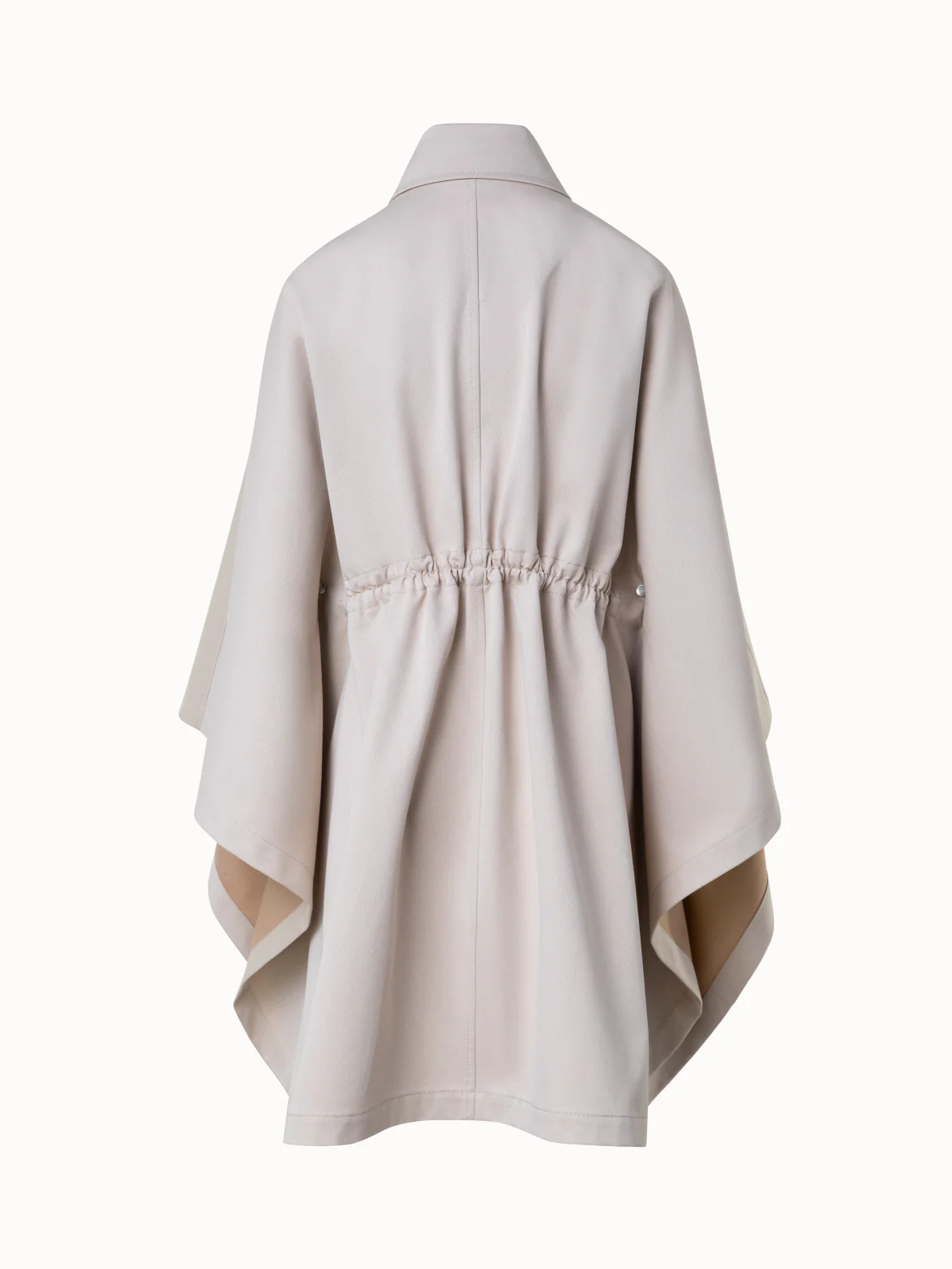 Water Repellent Cape Coat in Cotton Twill - Image 2