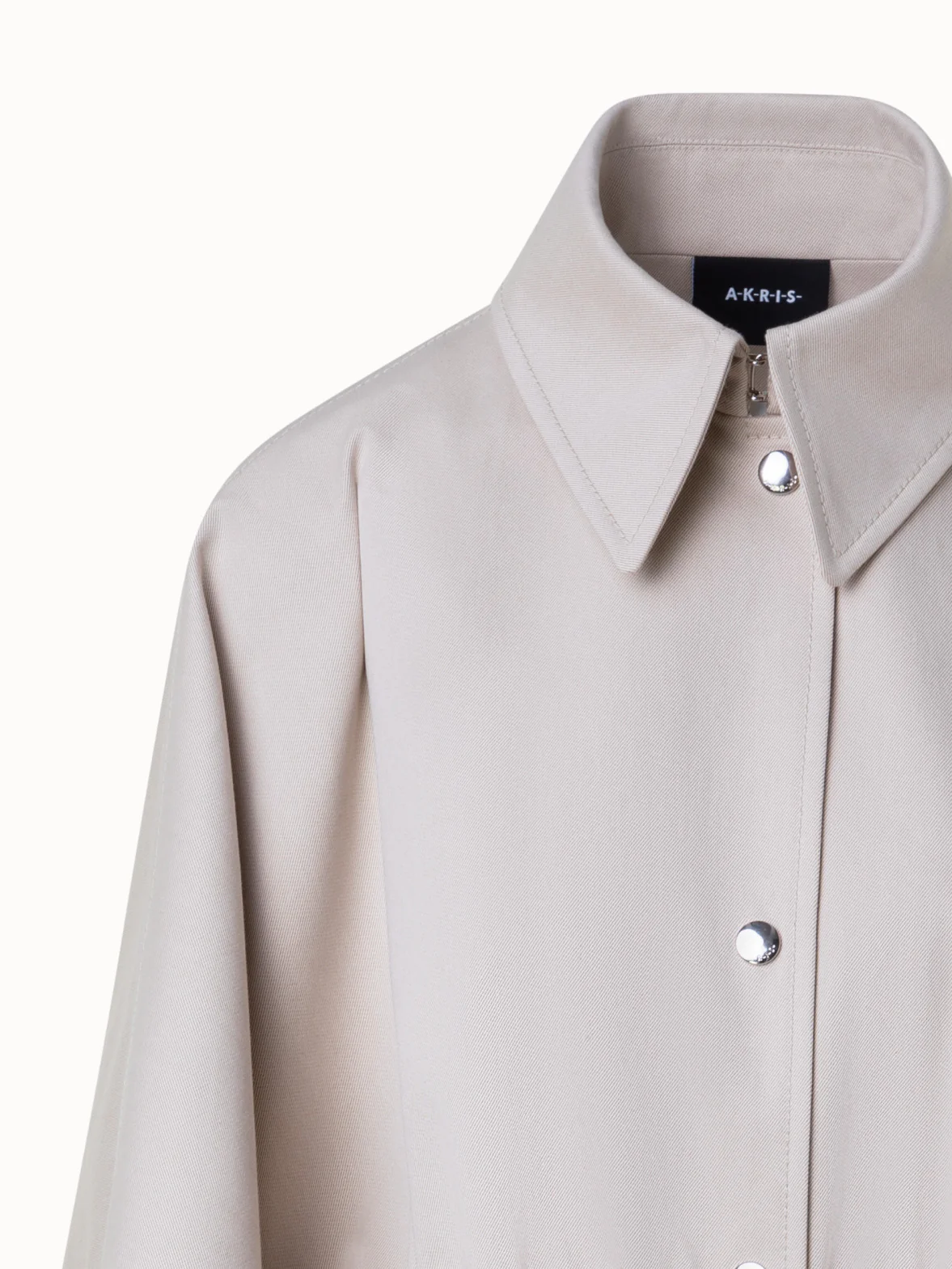Water Repellent Cape Coat in Cotton Twill - Image 4