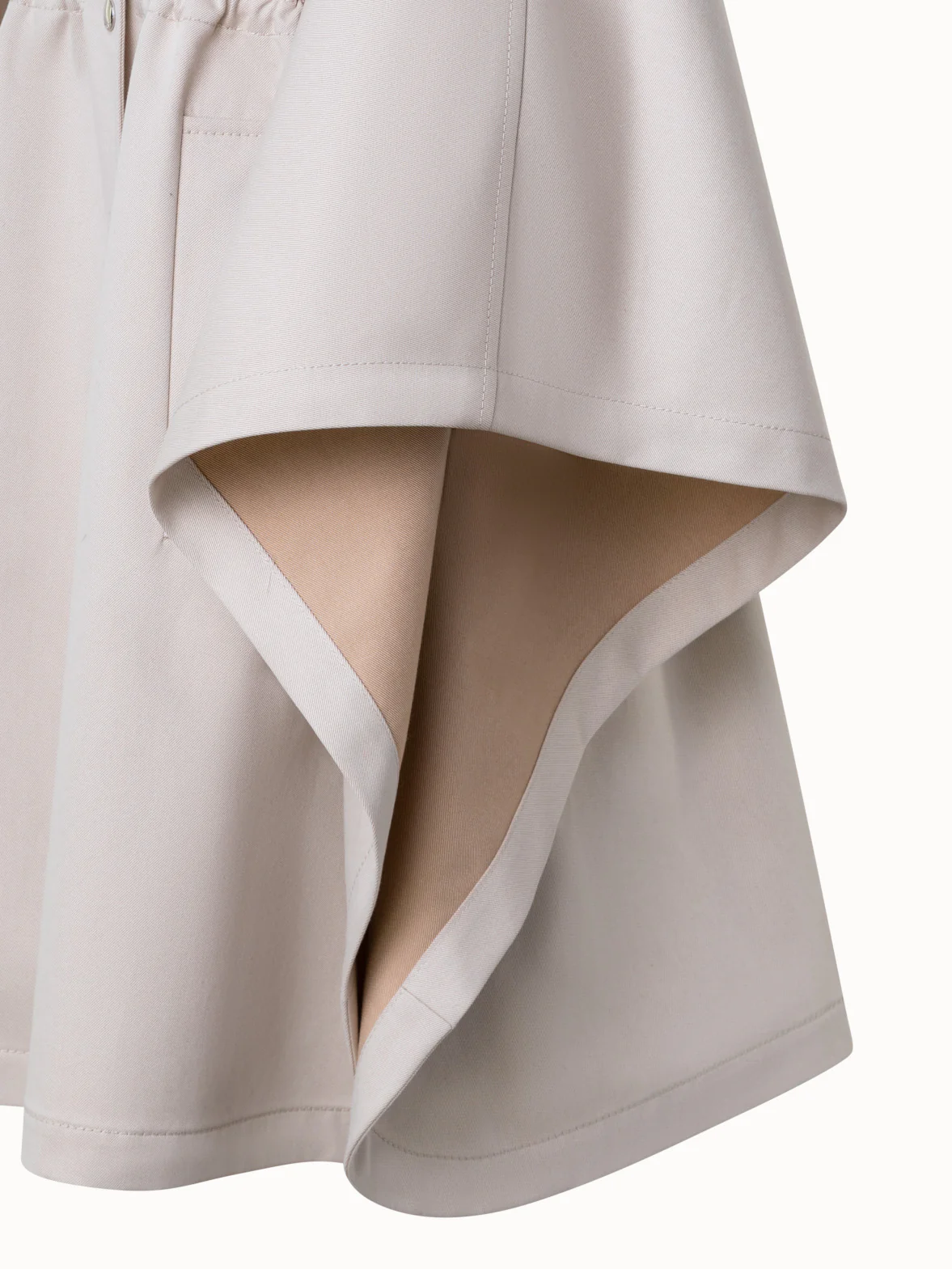 Water Repellent Cape Coat in Cotton Twill - Image 5