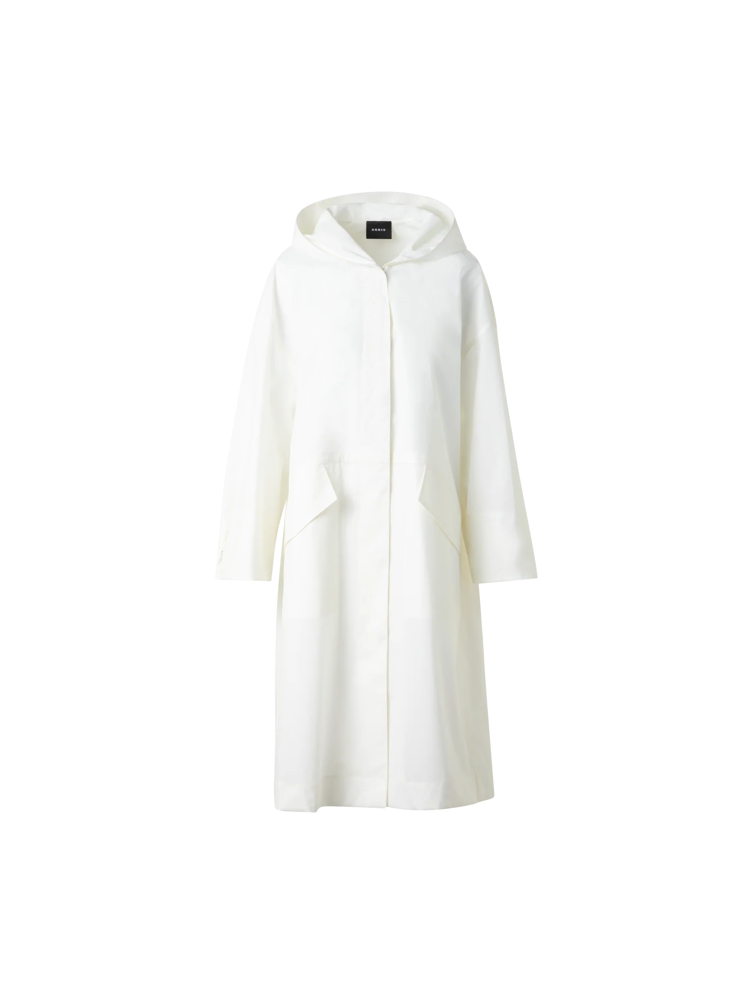 Water Repellent Parka in Cotton Blend with Hood