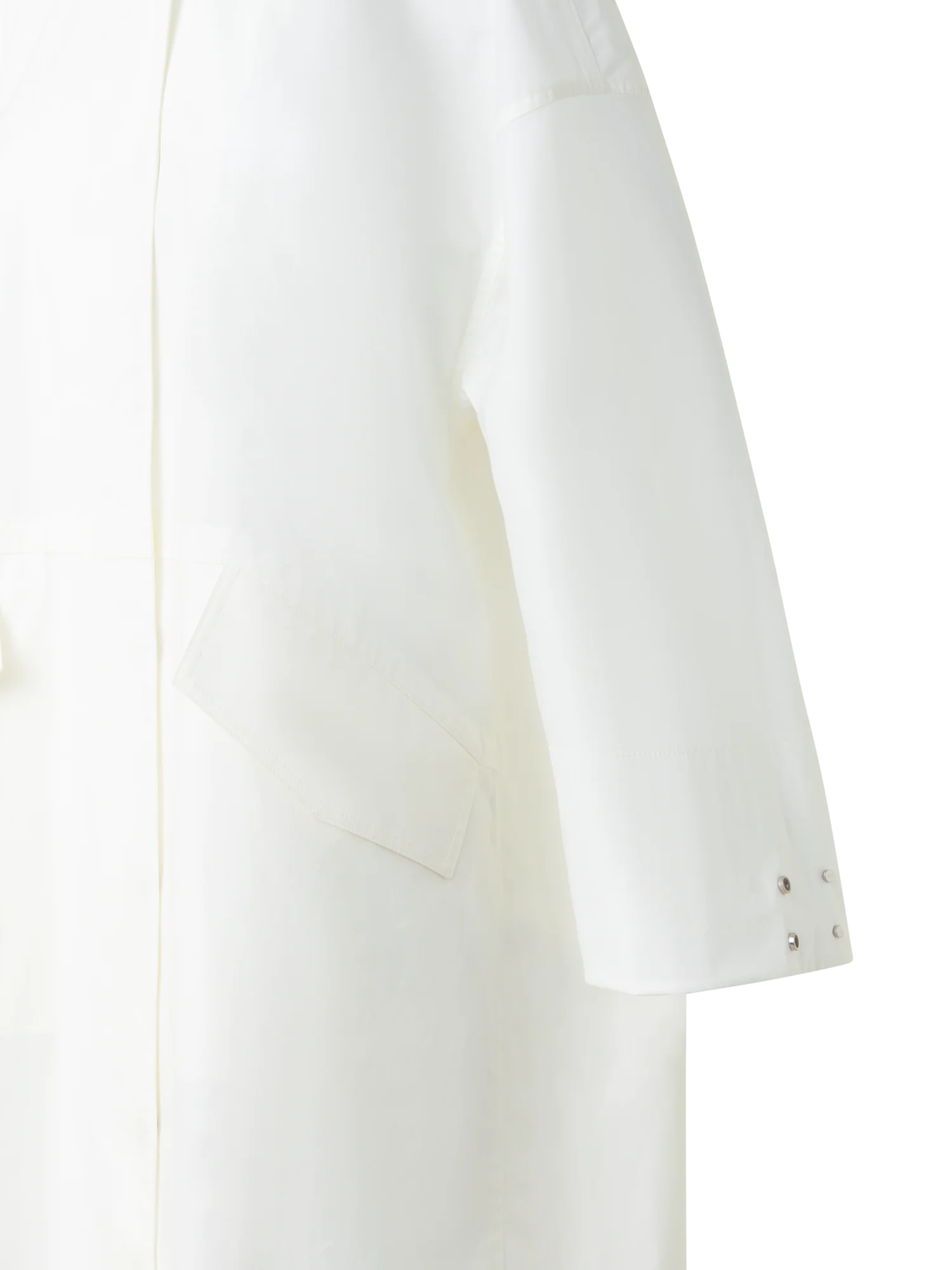 Water Repellent Parka in Cotton Blend with Hood - Image 3
