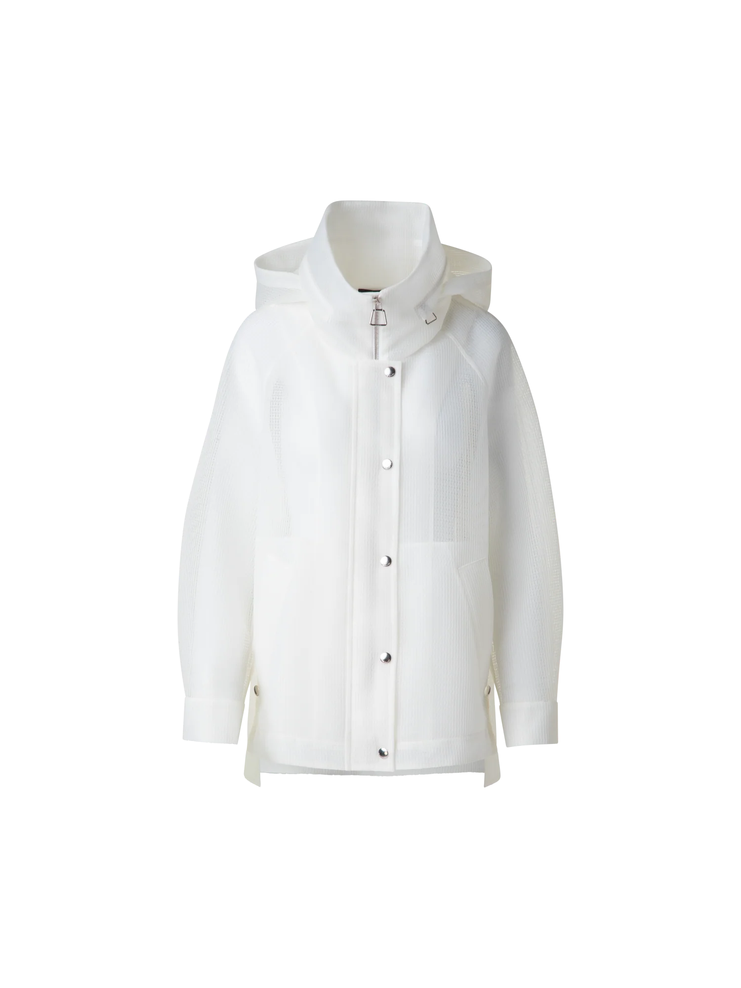 Water Repellent Parka in Sheer Techno-Grid
