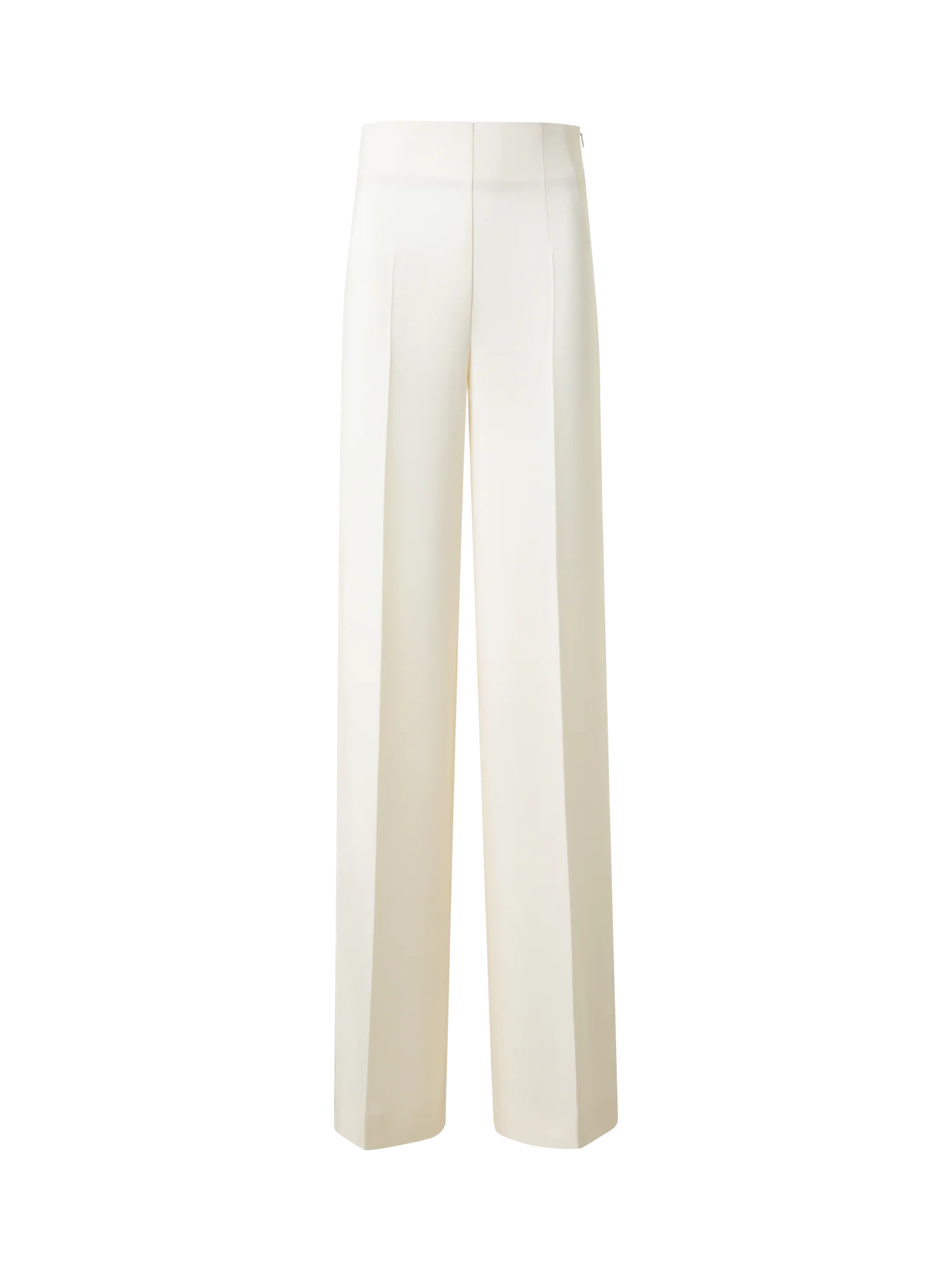 Wide Straight Wool Double-Face Pants